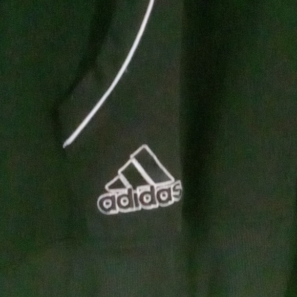 Black/grey & white Adidas fleece hoodie..size xl - Picture 2 of 5